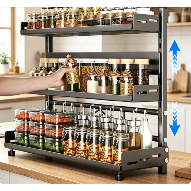 Commercial Kitchen Shelving - Étagère à épices à 3 niveaux