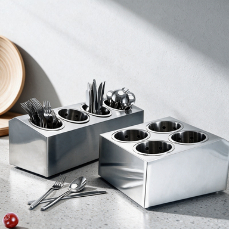 Commercial Kitchen Knife Storage - Panier de rangement égouttoir en acier