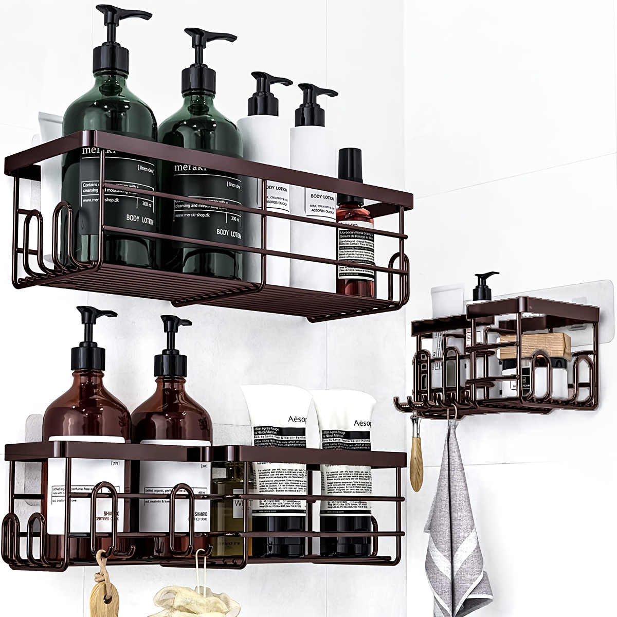 Organisateur de douche avec po - Commercial Kitchen Wall Shelves avis et prix
