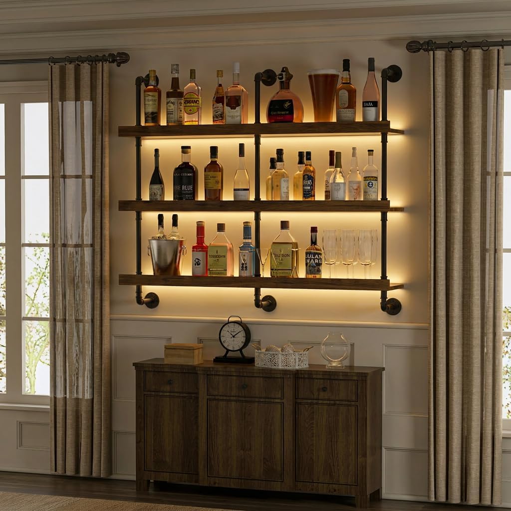 Étagère à vin murale avec écla - Commercial Kitchen Shelving avis et prix
