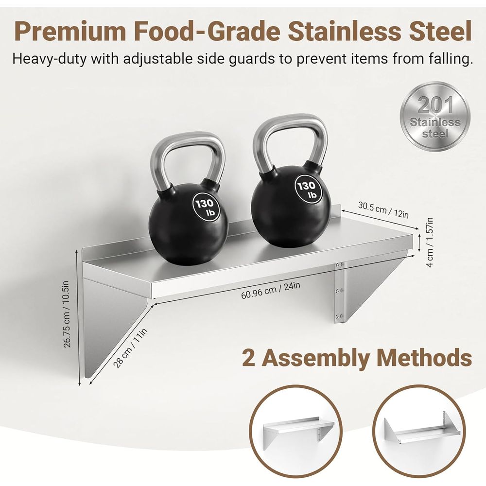 Étagère murale en acier inoxyd - Commercial Kitchen Wall Shelves avis et prix