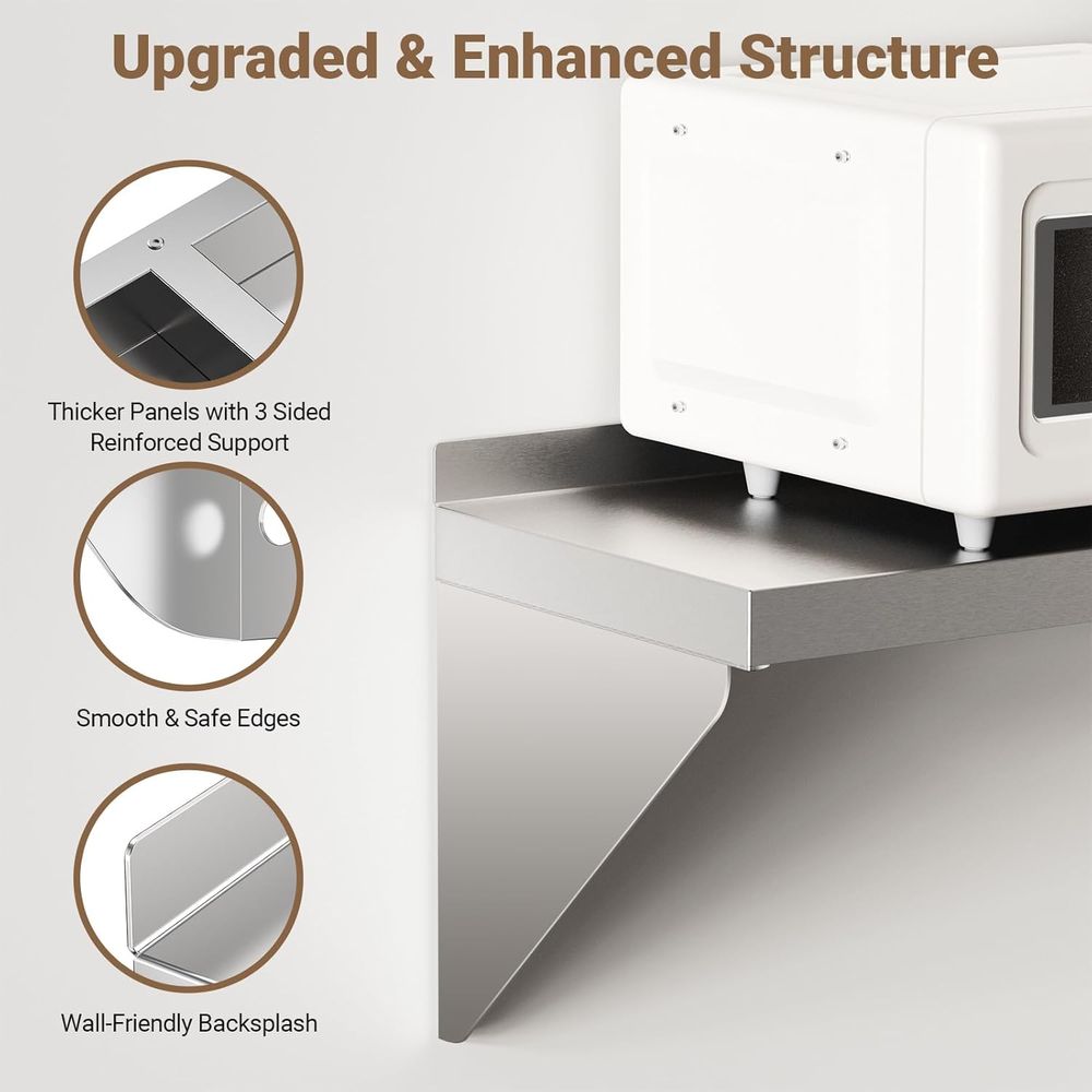 Étagère murale en acier inoxyd - Commercial Kitchen Wall Shelves avis et prix
